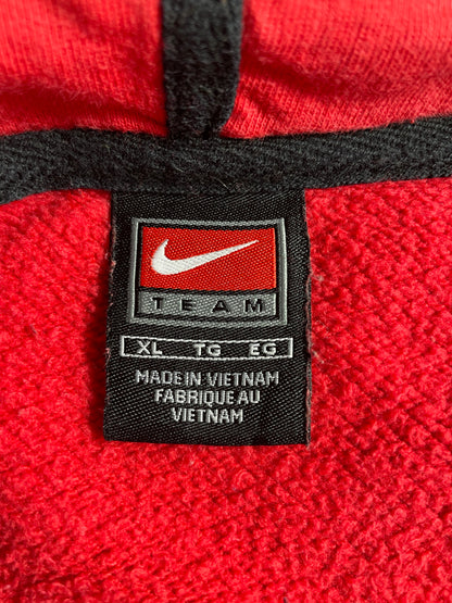00' NIKE WISCONSIN BADGERS Size XL Vintage Hoodie Sweat-Shirt / K5148