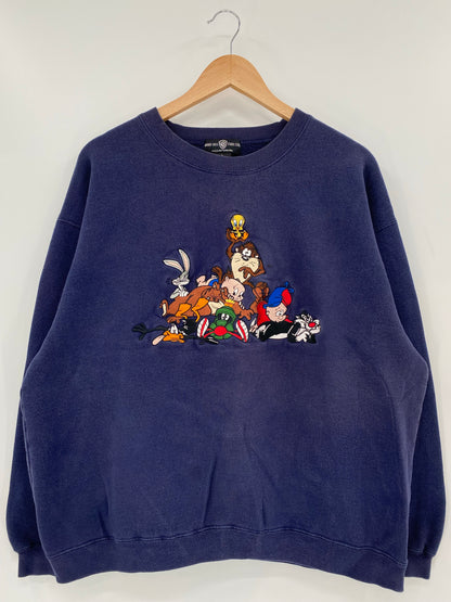 1995 LOONEY TUNES Size L Vintage Sweat-shirt / K6406