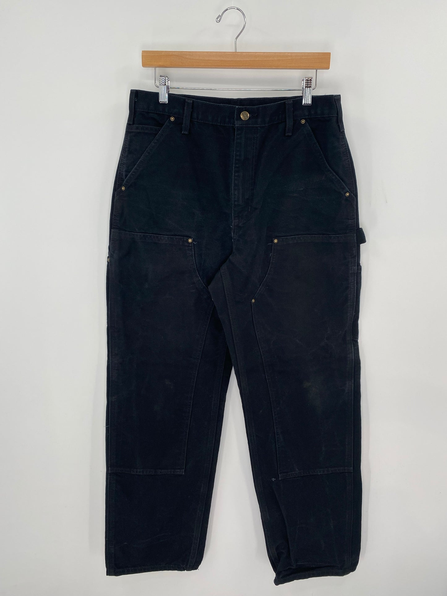 Vintage CARHARTT Size 33x32 Double Knee Duck Pants / K8207