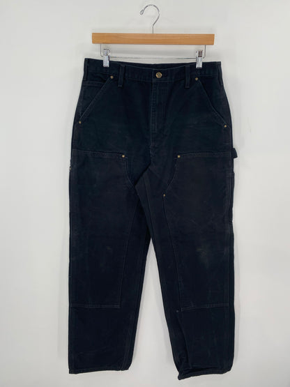 Vintage CARHARTT Size 33x32 Double Knee Duck Pants / K8207