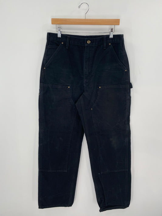 Vintage CARHARTT Size 33x32 Double Knee Duck Pants / K8207