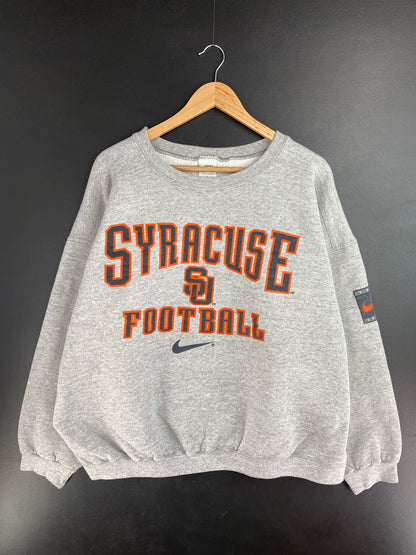 90's NIKE x SYRACUSE Made in USA Size XL Vintage College Sweat-Shirt / E266