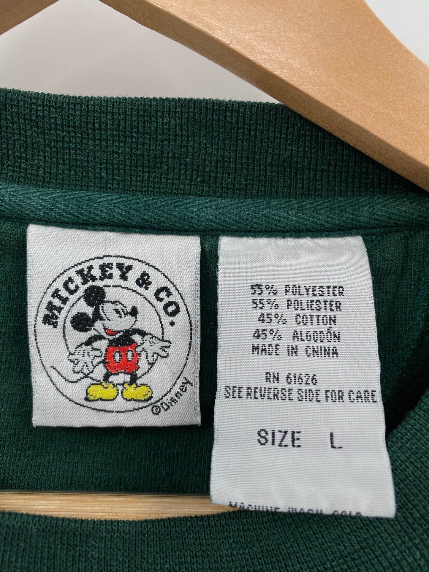 00' DISNEY MICKEY Size Ladies L Vintage Sweat-shirt / K6364