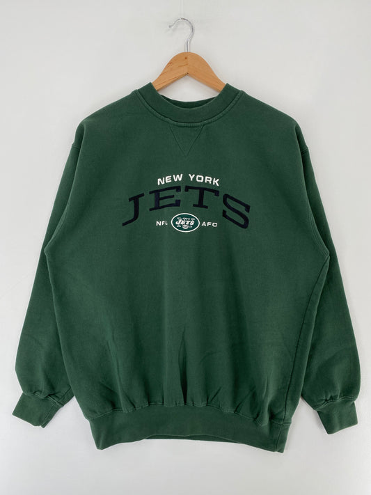 Vintage NEW YORK JETS Size M NFL Sweat-shirt / E5608S