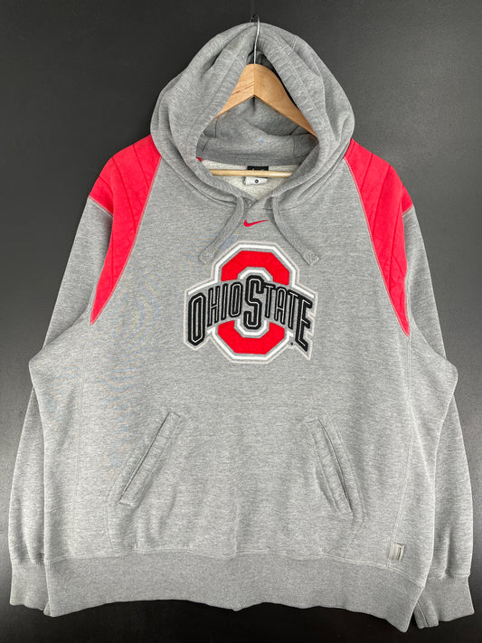 Vintage NIKE x OHIO STATE Size XL Vintage College Hoodie Sweat-shirt / E1926S