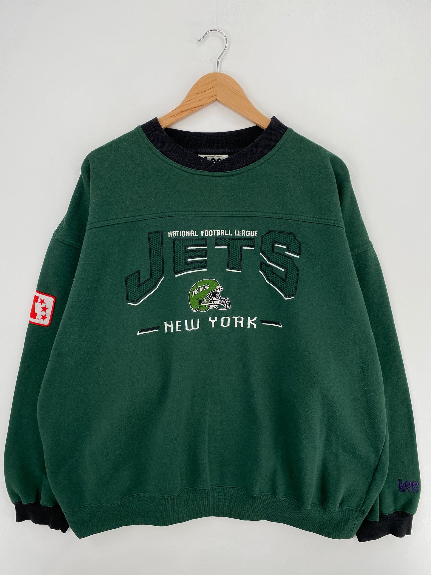 90's NEW YORK JETS Size XL Vintage NFL Sweat-Shirt / A5147