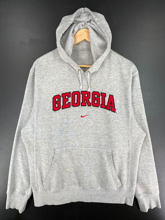 00' NIKE GEORGIA Size L Vintage College Hoodie Sweat-Shirts/ A415