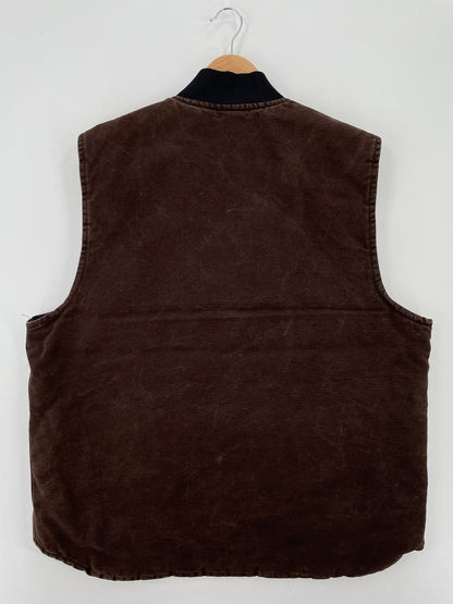 Vintage CARHARTT Size XL Duck Vest / A7292