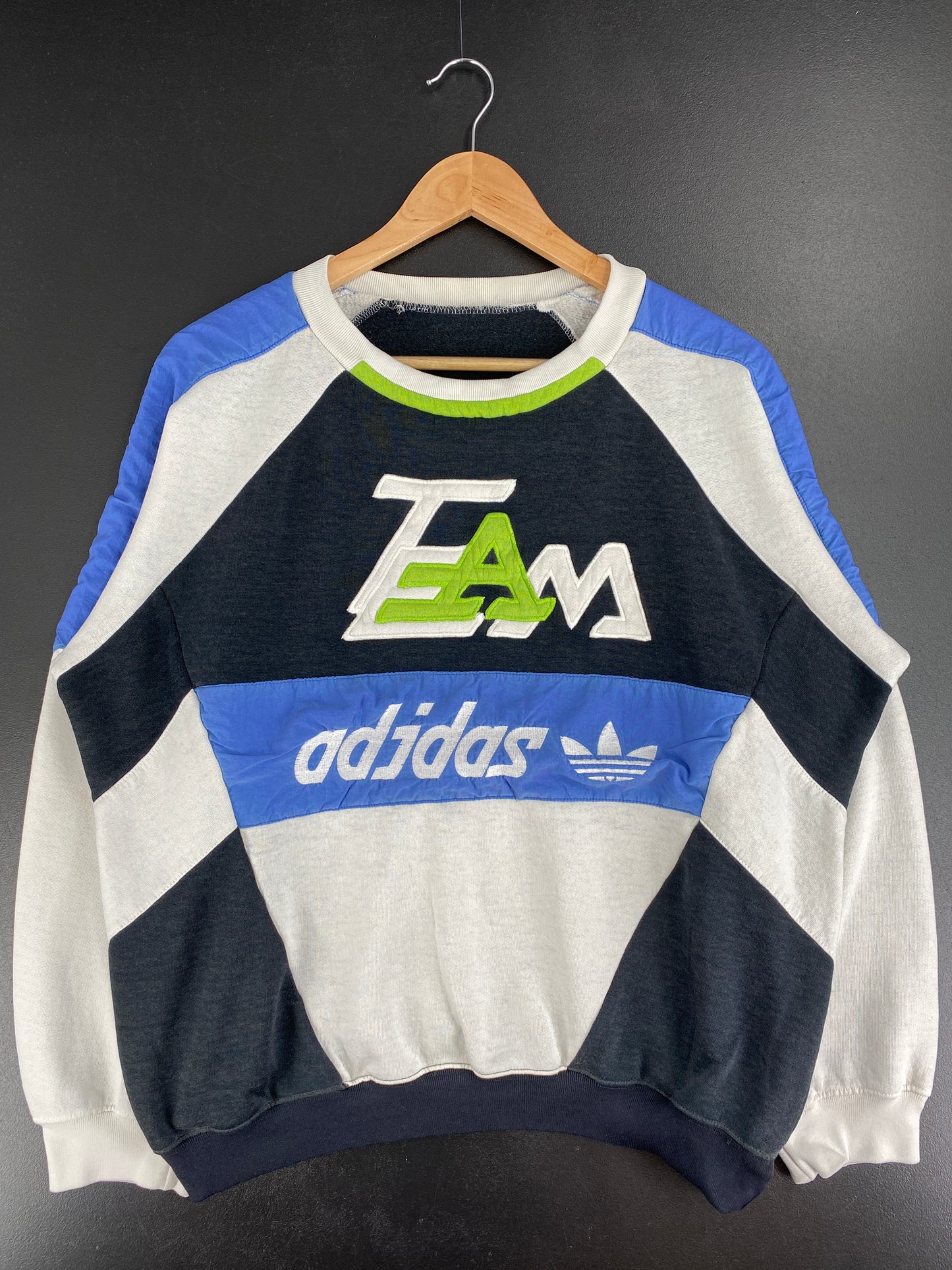 .90’s TEAM ADIDAS Size No Tag(Approx.M) Vintage Sweat-shirt / A5220