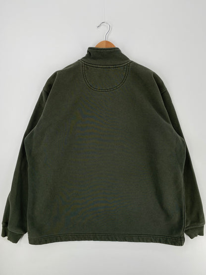 Vintage CARHARTT Size L Half-Zip Sweat-shirts / A947