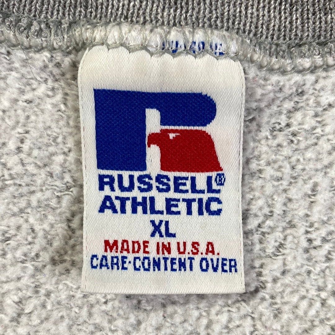 90's RUSSELL x SIGMA PHI EPSILON Size XL Vintage College Sweat-shirt / E1013
