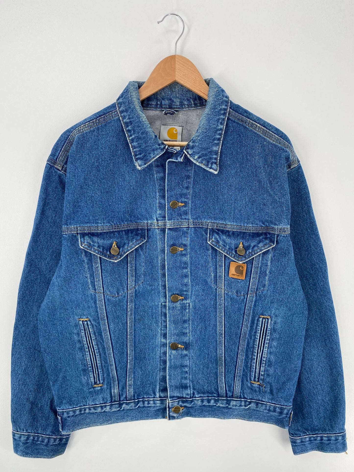 Vintage CARHARTT Size M Denim Jacket / A694