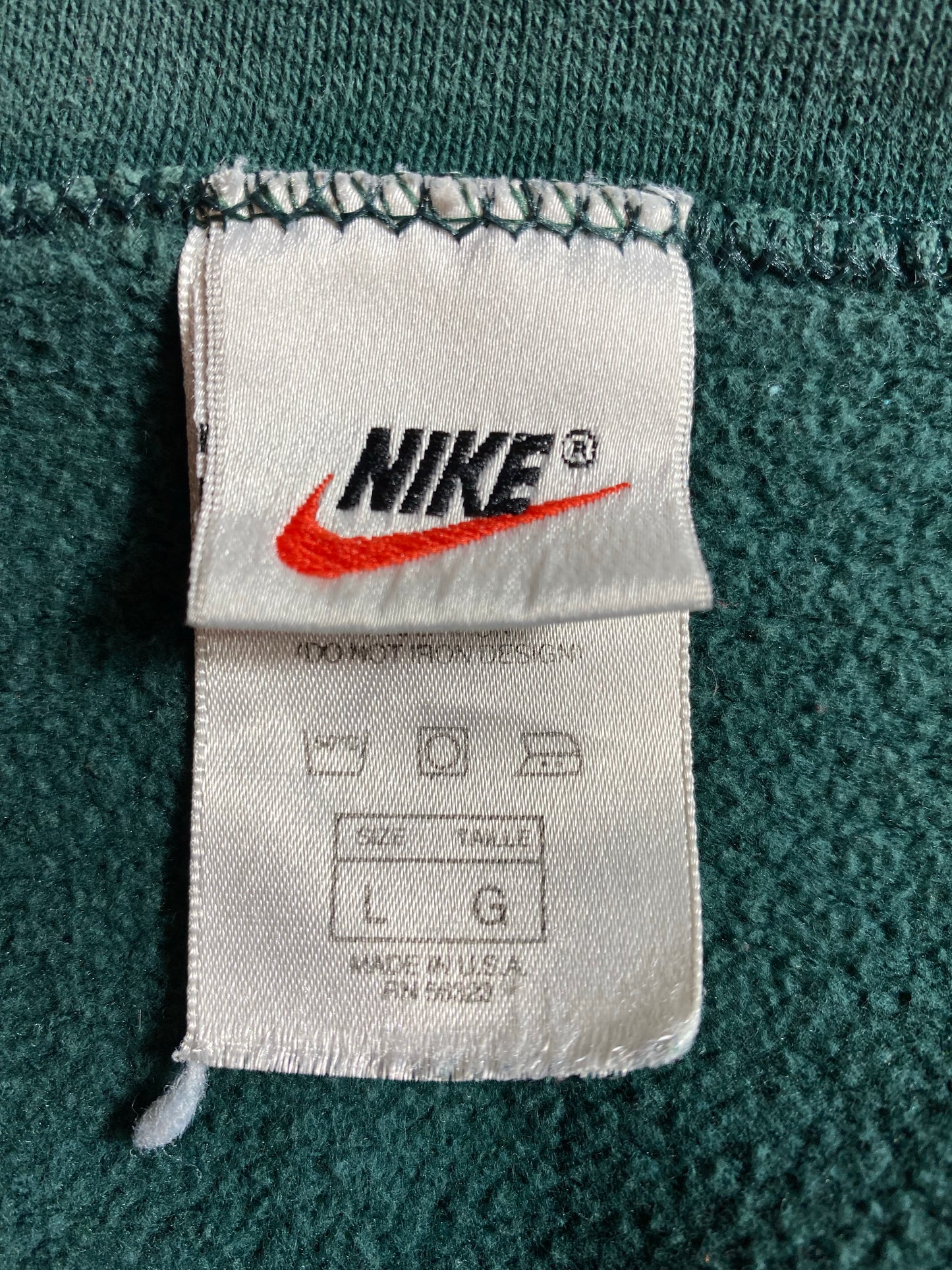 90's NIKE MINI SWOOSH Made in USA Size L Vintage Sweat-Shirt / K6703