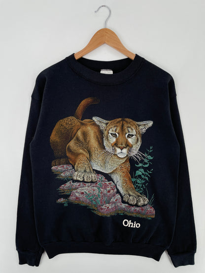 90's OHIO TIGER Size L Vintage Animal Sweat-Shirt / A9932