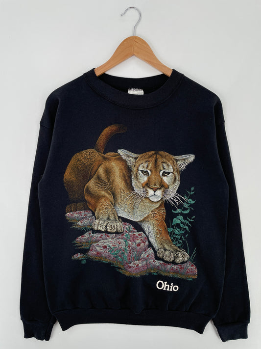 90's OHIO TIGER Size L Vintage Animal Sweat-Shirt / A9932