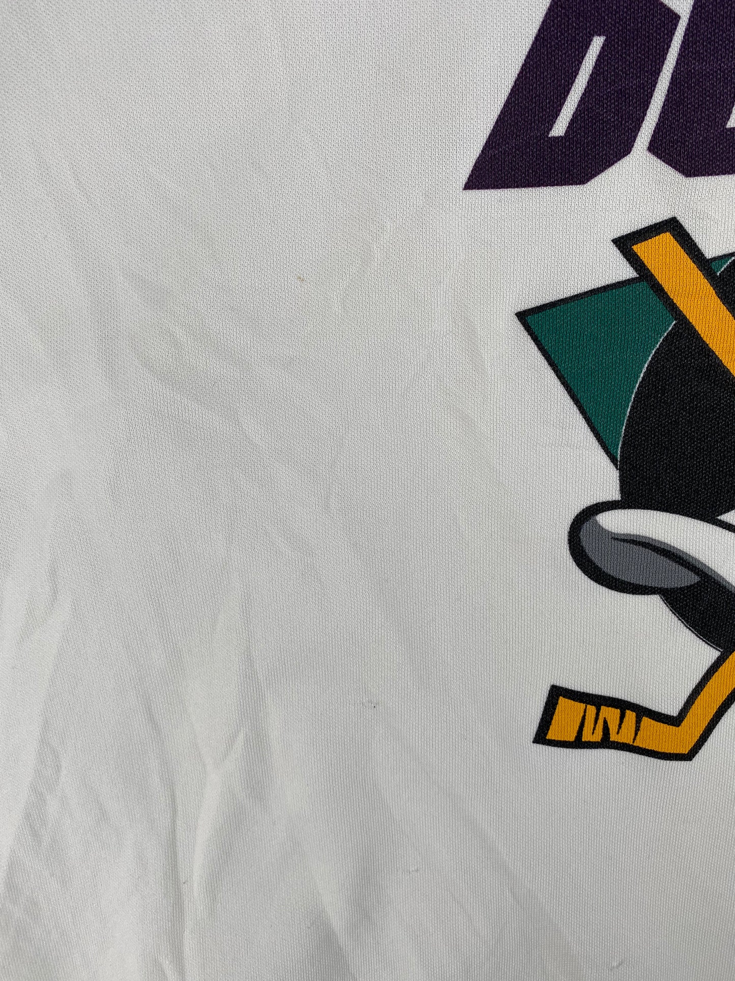 90’s ANAHEIM MIGHTY DUCKS Size XXXL Vintage NHL Hockey Game T-Shirt  / A660