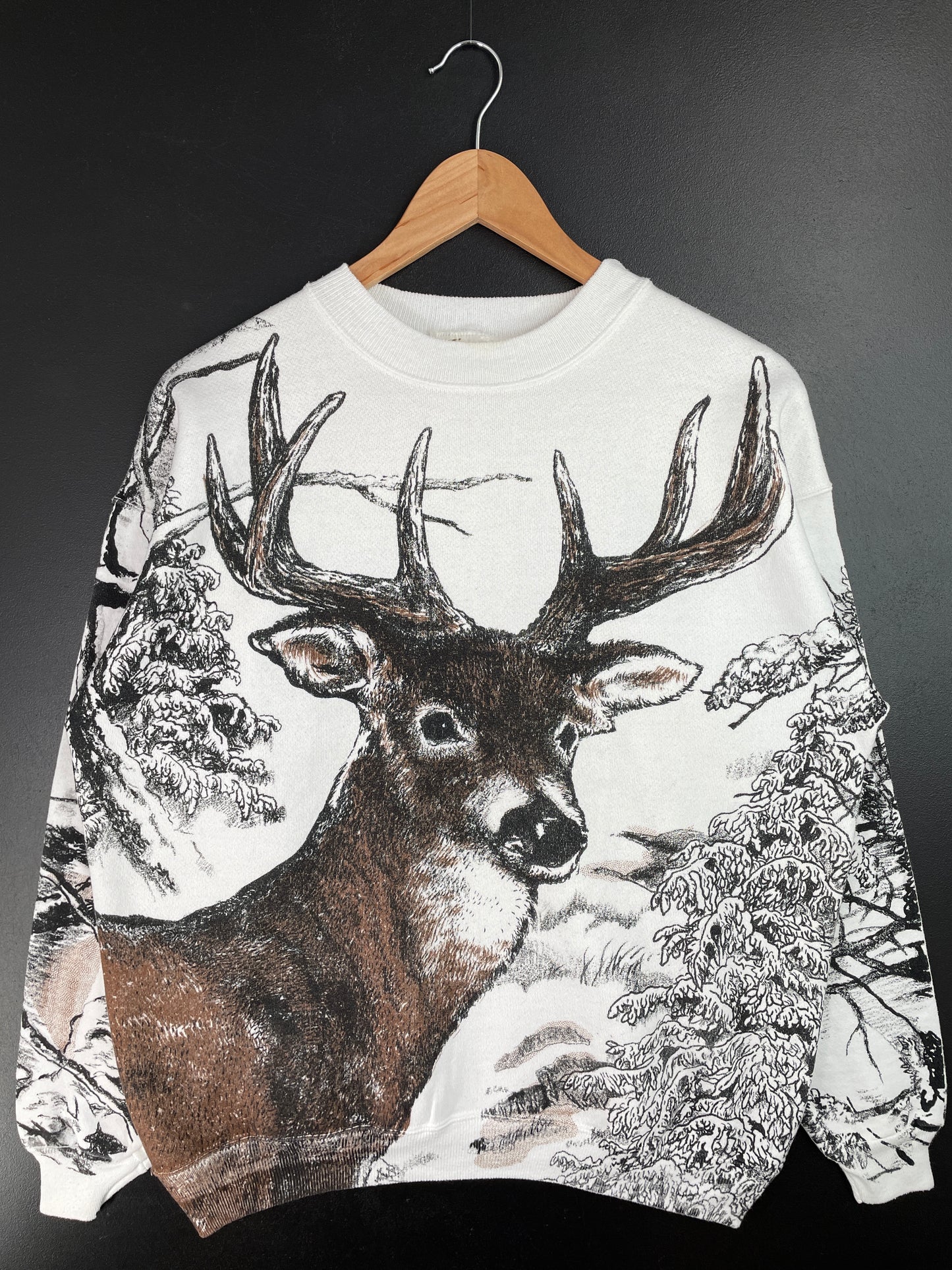 90's DEER Made in USA Size L Vintage Sweat-shirt / A9535