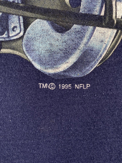 .1995 SALEM x DALLAS COWBOYS Made in USA Size L Vintage NFL T-Shirt / E5080T