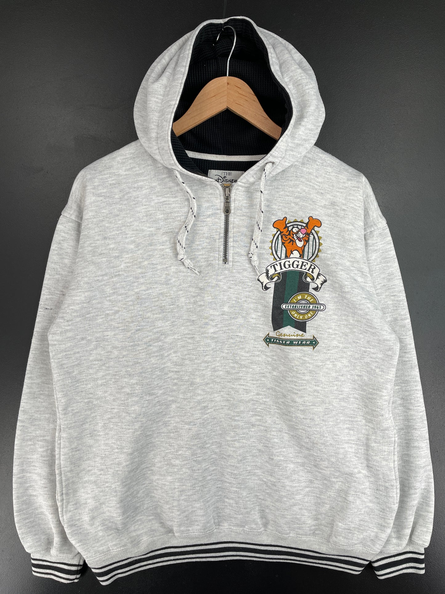 00' DISNEY TIGGER Size M Vintage Hoodie Sweat-Shirt / E6033S