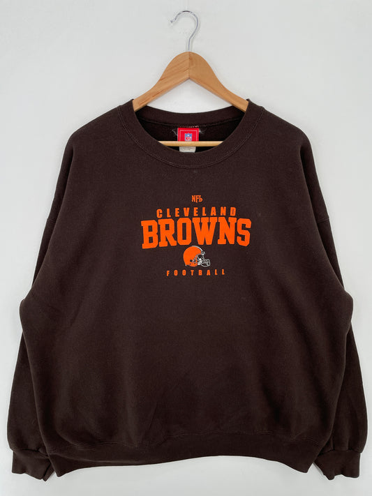 Vintage CLEVELAND BROWNS Size XXL NFL Sweat-Shirt / A7731