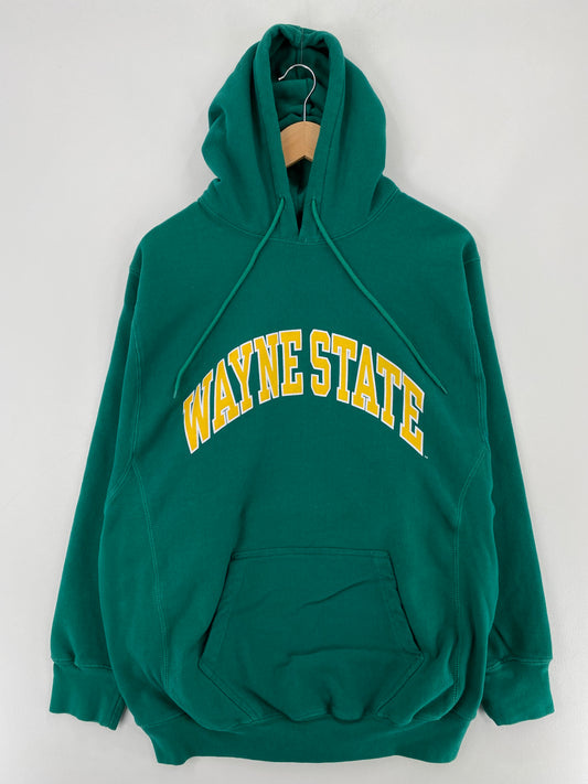 Vintage WAYNE STATE Size L Vintage College Hoodie Sweat-shirt / E4585S