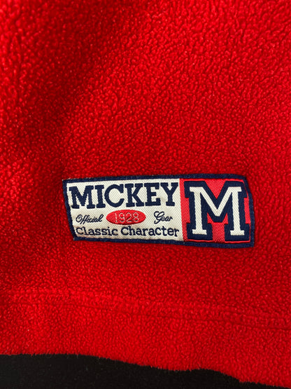 00' DISNEY MICKEY Size XL Vintage Half Zip-up Fleece / E2207S