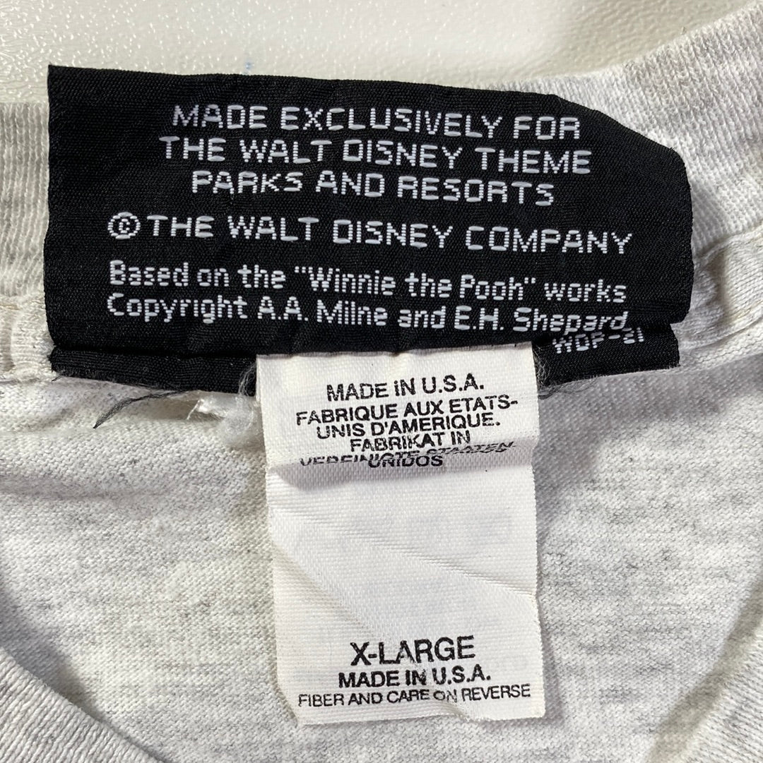 .90’s DISNEY WINNIE THE POOH Made in USA Size XL Vintage T-shirt / E951
