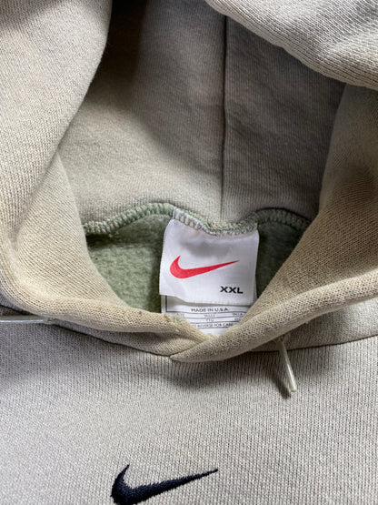 90's NIKE CENTER SWOOSH Made in USA Size XXL Vintage Hoodie Sweat-shirt / A689