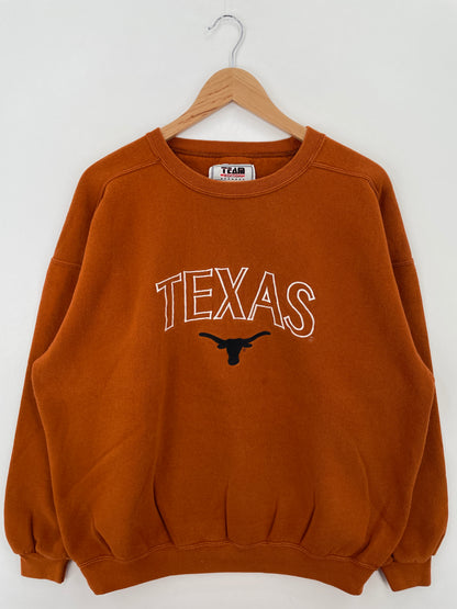 90's TEXAS Made in USA Size XL Vintage College Sweat-Shirt / A6863