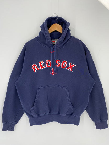 00' NIKE BOSTON RED SOX Size S Vintage MLB Hoodie Sweat-Shirts/ K9830