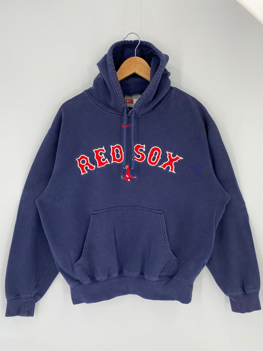 00' NIKE BOSTON RED SOX Size S Vintage MLB Hoodie Sweat-Shirts/ K9830