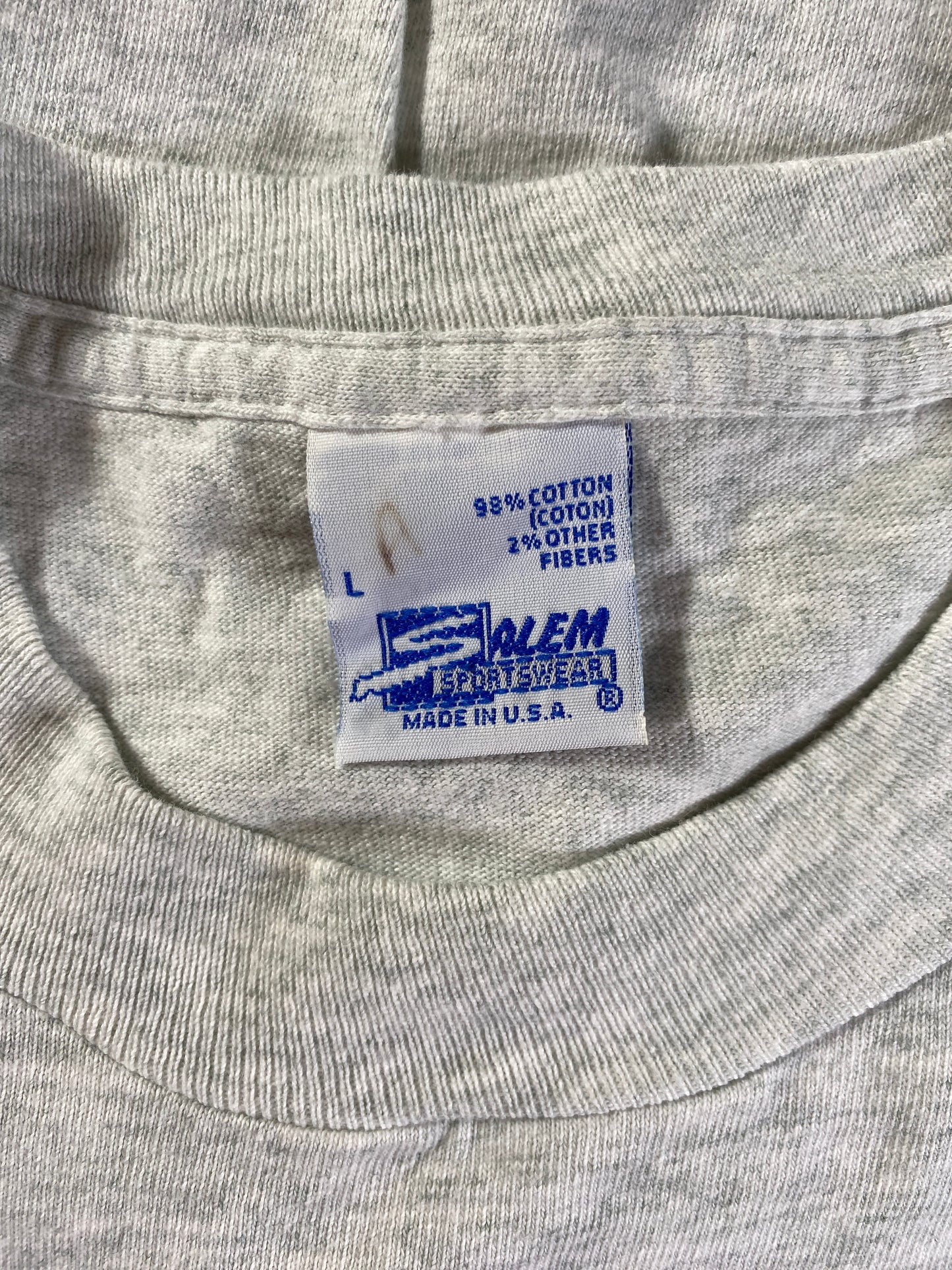 1997 SALEM x CHICAGO BULLS NBA FINALS Made in USA Size L Vintage NBA T-Shirt / E6095T