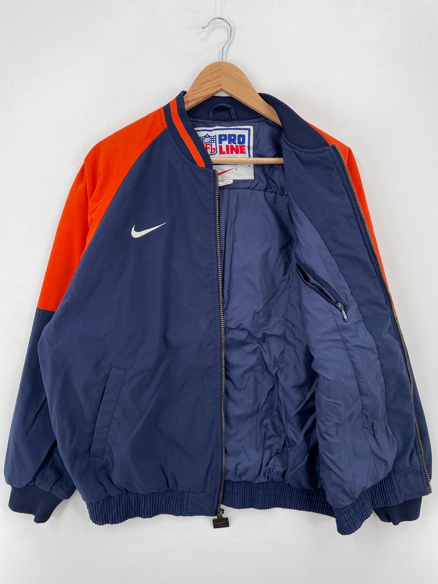 90’s  NIKE x DENVER BRONCOS Size M NFL Nylon Jacket / A7329