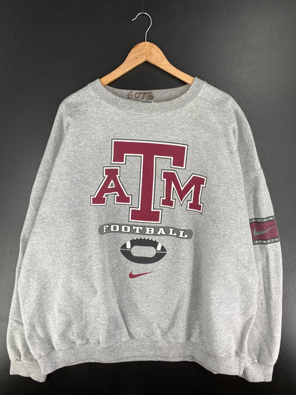 1995 NIKE x TEXAS A&M Size Approx.XXL Vintage College Sweat-Shirt / A6222