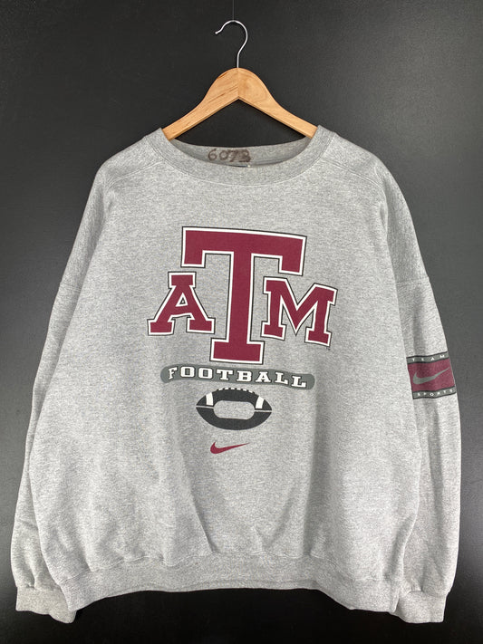 1995 NIKE x TEXAS A&M Size Approx.XXL Vintage College Sweat-Shirt / A6222