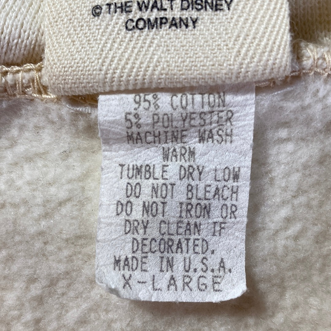 90's DISNEY IT'S A SMALL WORLD Made in USA Size XL Vintage Sweat-shirt / A9596