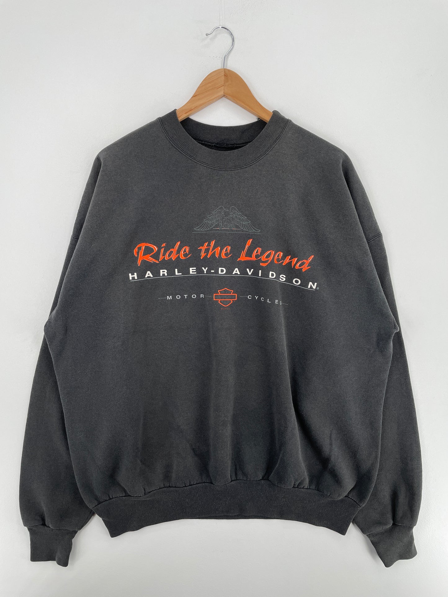 1997 HARLEY DAVIDSON Size No tag (Approx.XL) Vintage Sweat-shirt / A5166