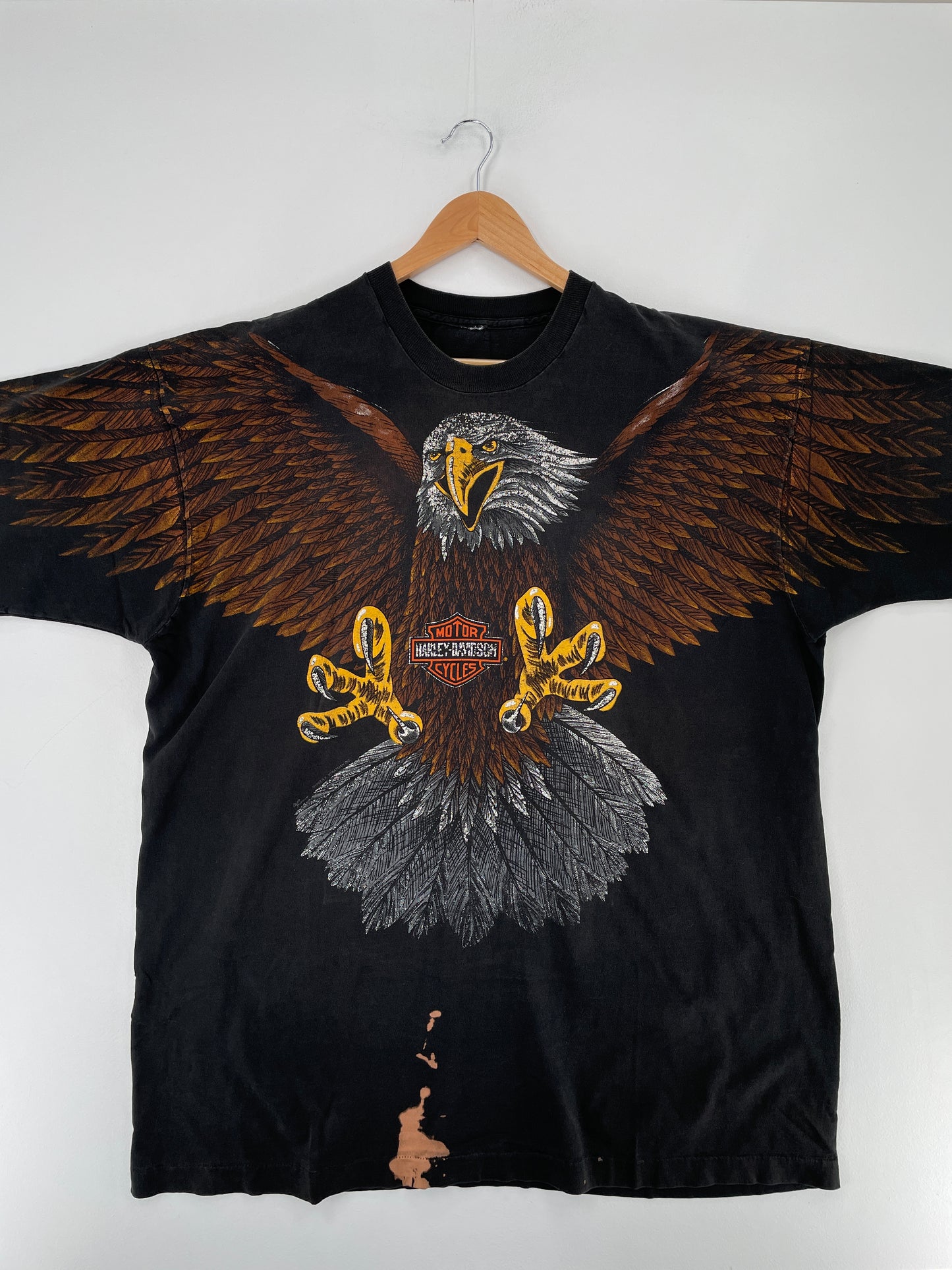 1993 HARLEY DAVIDSON Size Approx.XXL Vintage T-shirt / E6532T