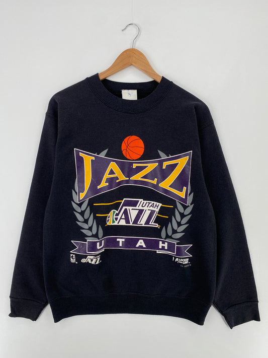 90's UTAH JAZZ Made in USA Size M Vintage NBA Sweat-shirt / A9961
