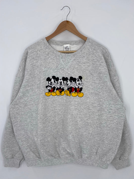 90’s DISNEY MICKEY Made in USA Size XL Vintage Sweat-shirt / K6158