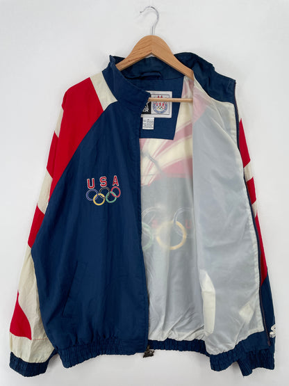 90's STARTER x USA OLYMPIC TEAM Size XL Vintage Nylon Jacket / A7336