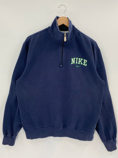 00' NIKE Size M Vintage Half Zip Sweat-Shirt / K7046