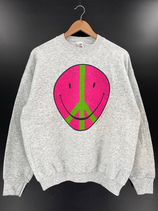 1995' PEACE Size L Vintage Sweat-Shirt / k5587