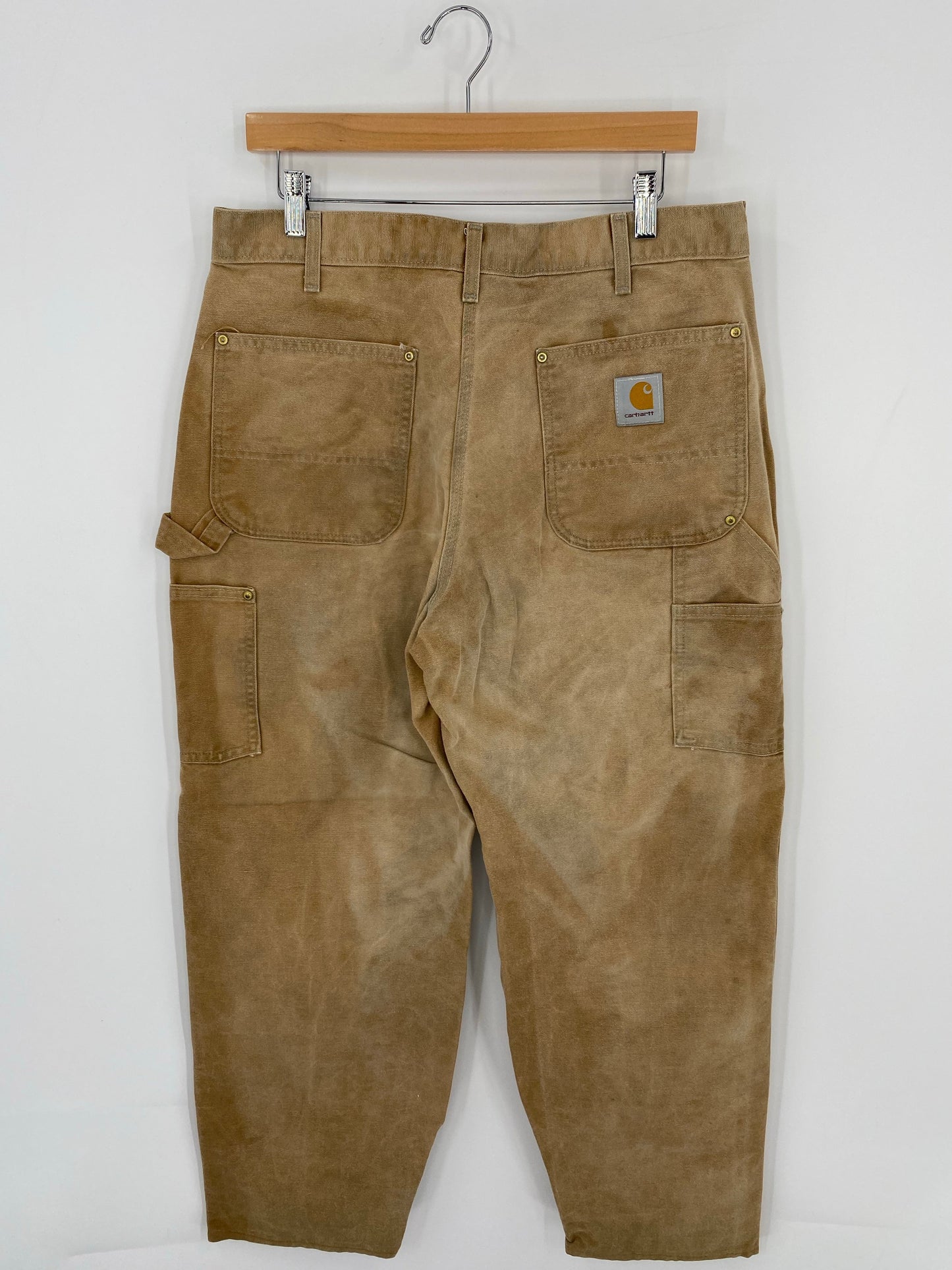 Vintage CARHARTT Size W34xL28.5 Double Knee Duck Pants / A8501
