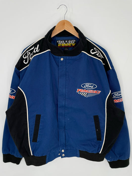 Vintage NASCAR FORD Size L Racing Jacket / K9188