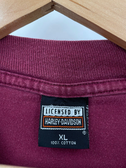 .90's HARLEY DAVIDSON Made in USA Size XL Vintage Long Sleeve T-Shirt / E516