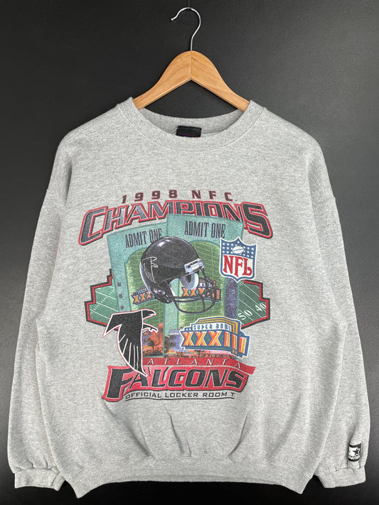 1998 STARTER x ATLANTA FALCONS Size L Vintage NFL Sweat-Shirt / E1519S