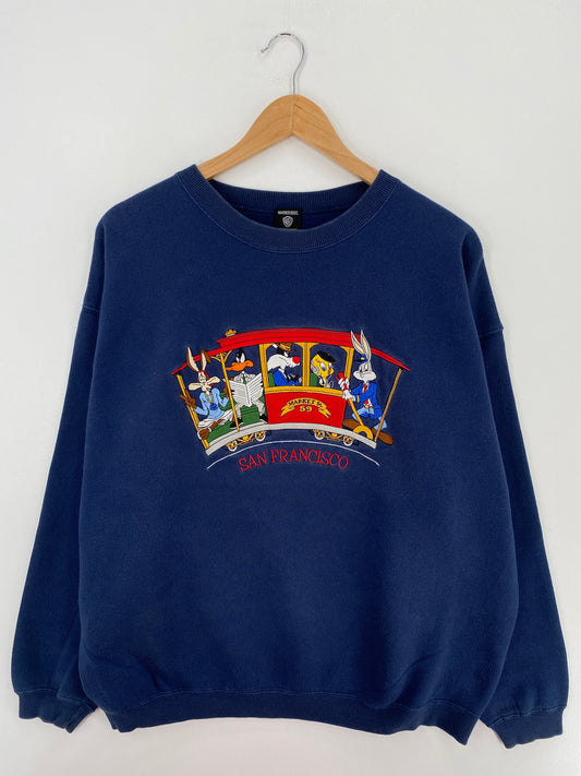 1998 LOONEY TUNES Size L Vintage Sweat-shirt / A4654