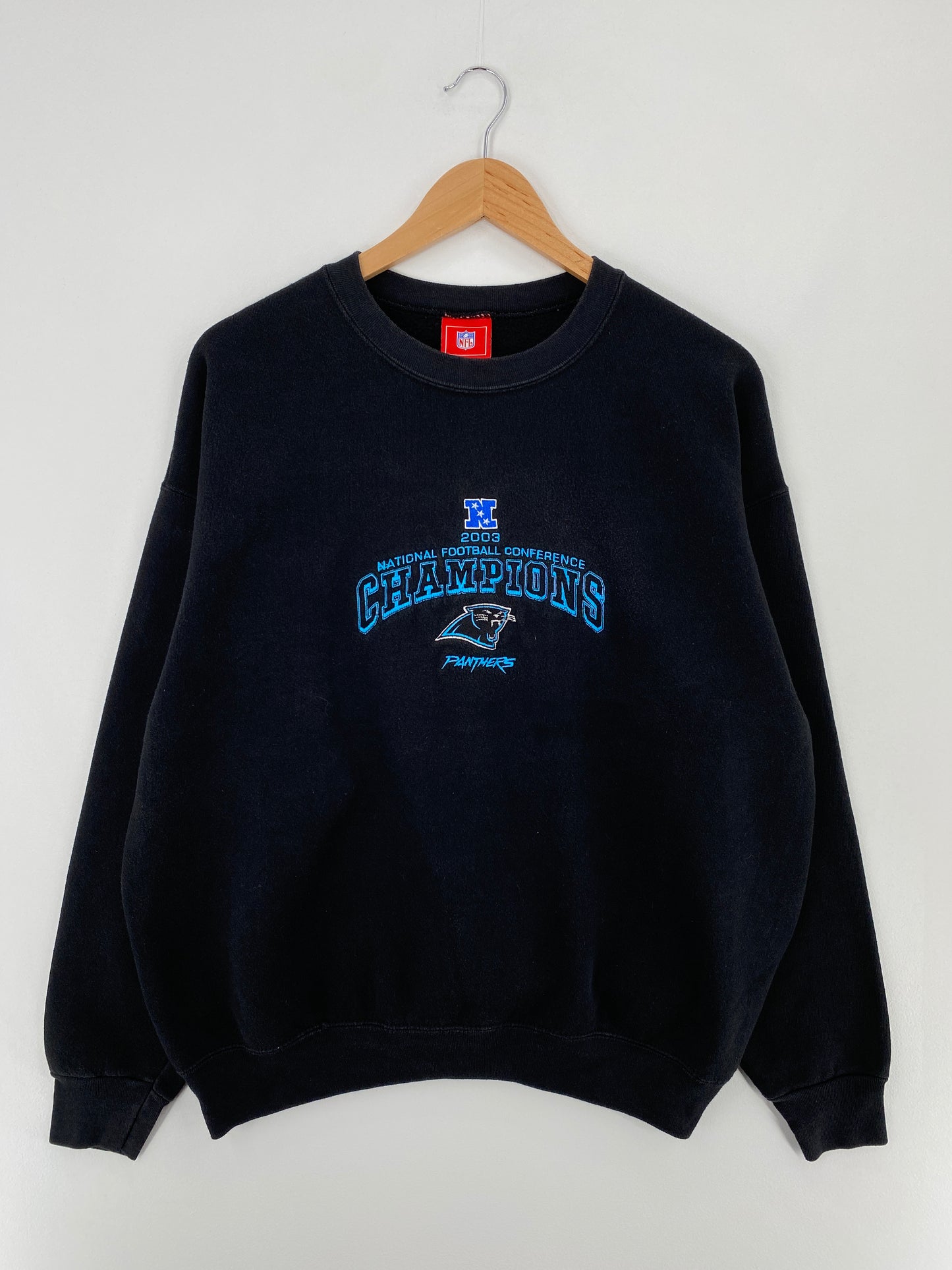 Vintage CAROLINA PANTHERS Size L NFL Sweat-shirt / A9894