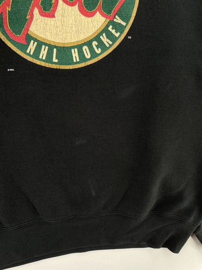 90's MINNESOTA WILD Made in USA Size L Vintage NHL Sweat-Shirt / E3966S